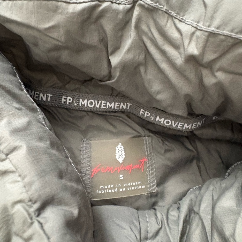 FP Movement by Free People Quilted Light Gray Puffer Vest - Picture 5 of 10